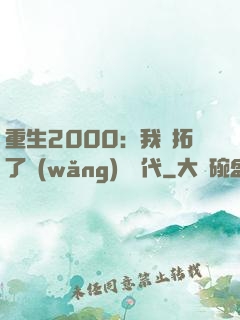 重生2000：我開拓了網(wǎng)絡時代