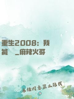重生2008：我閱讀能賺錢