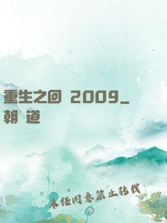 重生之回檔2009