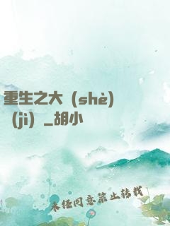 重生之大設(shè)計(jì)師