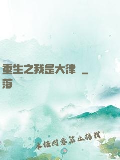 重生之我是大律師