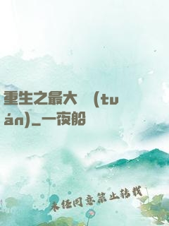 重生之最大財團(tuán)