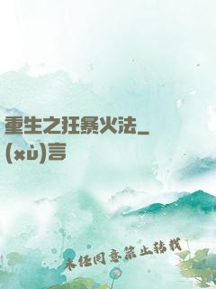 重生之狂暴火法