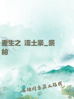 重生之風流土豪