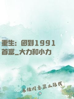 重生：回到1991當首富