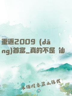 重返2009當(dāng)首富