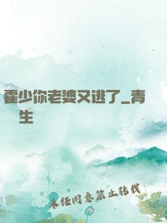 霍少你老婆又逃了