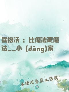霍格沃茲：比魔法更魔法