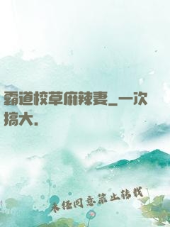 霸道校草麻辣妻