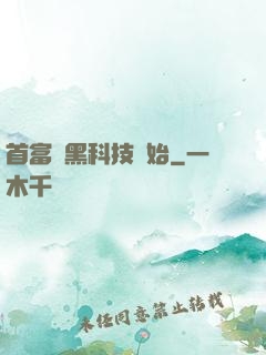首富從黑科技開始