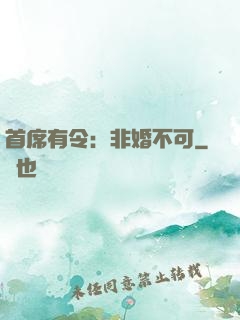 首席有令：非婚不可