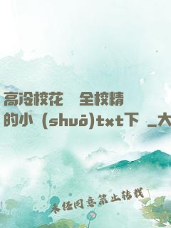 高冷?；S為全校精靈的小說(shuō)txt下載