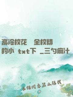 高冷?；S為全校精靈的小說txt下載