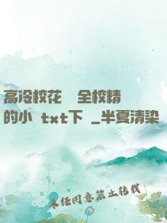 高冷?；S為全校精靈的小說txt下載